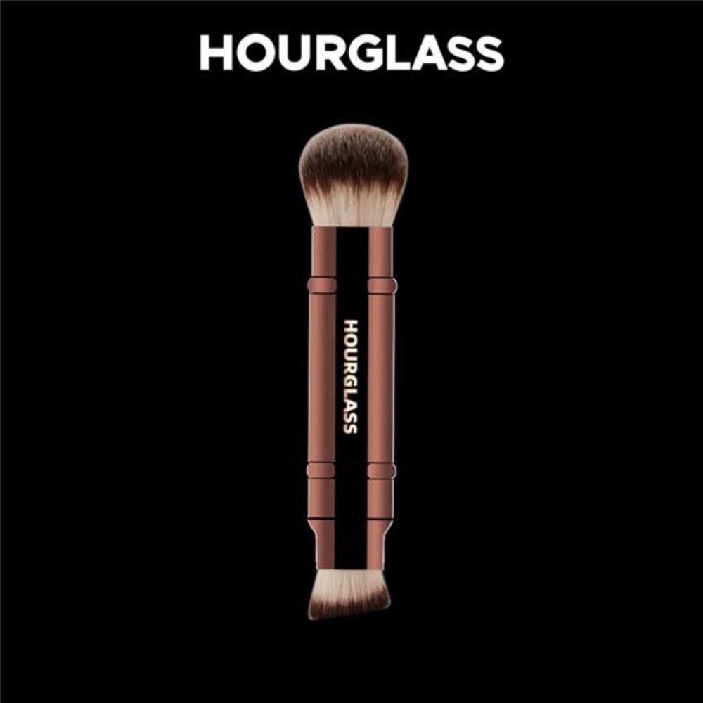 Hourglass Makeup Brush- No.26 Double Head Retractable Foundation Brush Fiber